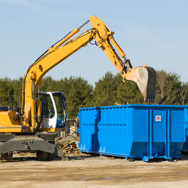 can i choose the location where the residential dumpster will be placed in Scheller IL